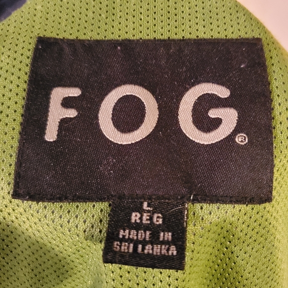 FOG Men's color block hidden hood mesh lined runner Windbreaker jacket LReg - Picture 9 of 12